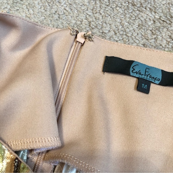 Eva Franco Clinquant Shimmer Striped Multicolor Sleeveless Top Women’s Size M - Picture 10 of 10